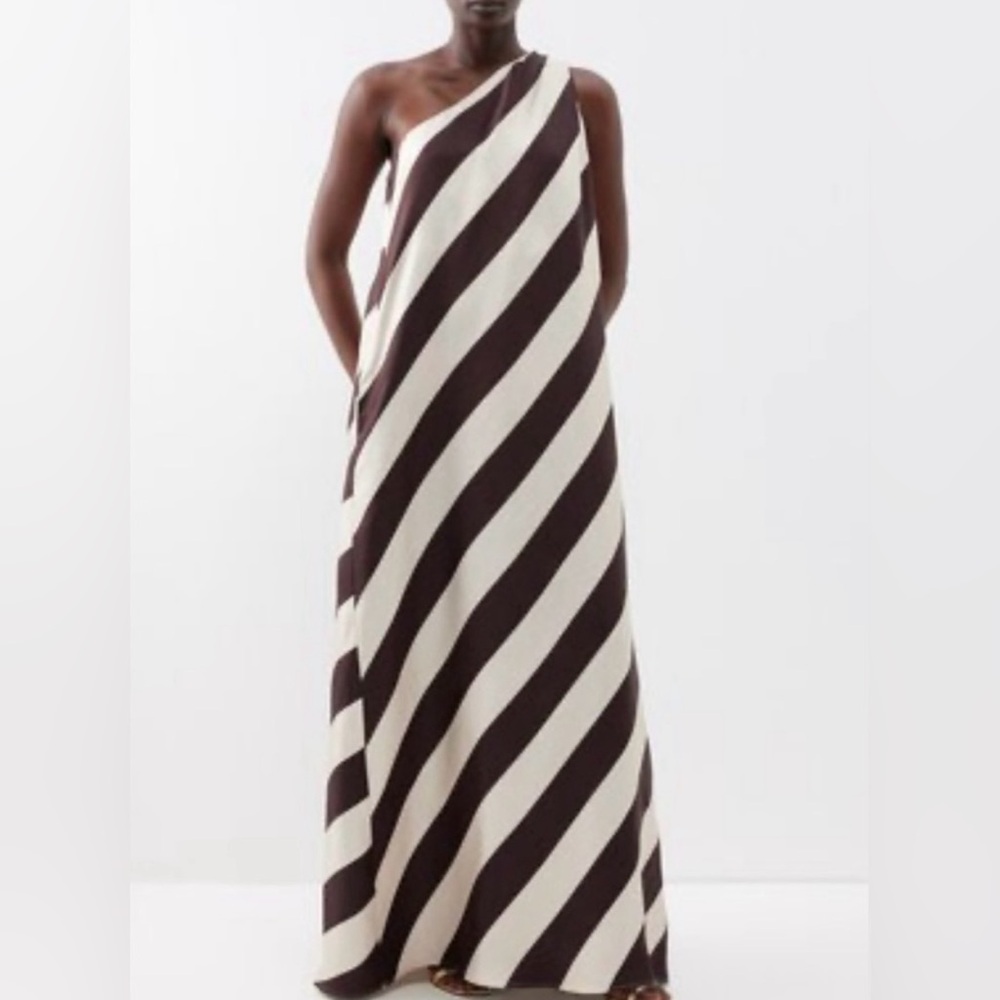 ISO - LA DOUBLEJ Brown Striped Silk Dress

Looking for this in a L or XL